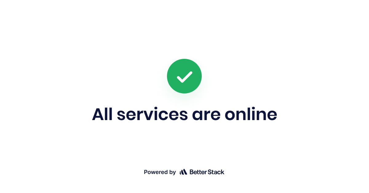 Preview image of website "
Plausible Analytics status
"